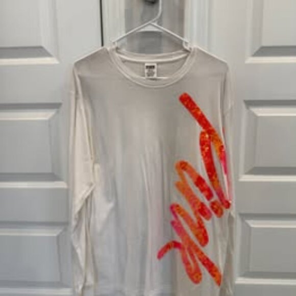 Victoria's Secret PINK long sleeve sequin Tee - Picture 1 of 4